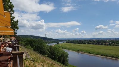 Blick in das Elbsandsteingebirge