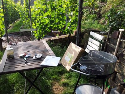Grill aufbauen